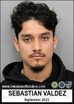 SEBASTIAN VALDEZ Iowa Sex Offender Registry 