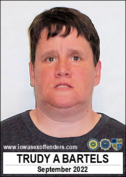 TRUDY BARTELS Iowa Sex Offender Registry 