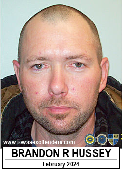 BRANDON HUSSEY Iowa Sex Offender Registry 